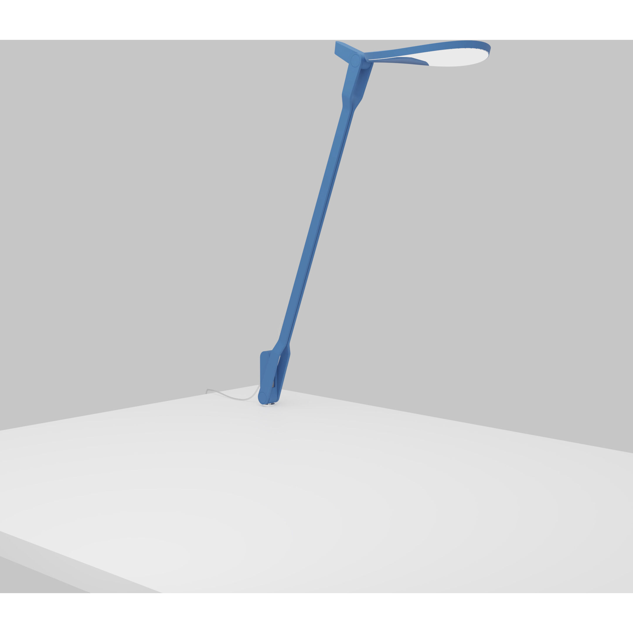 Splitty 16.05 inch 7.00 watt Matte Pacific Blue Desk Lamp Portable Light, Through-Table Mount